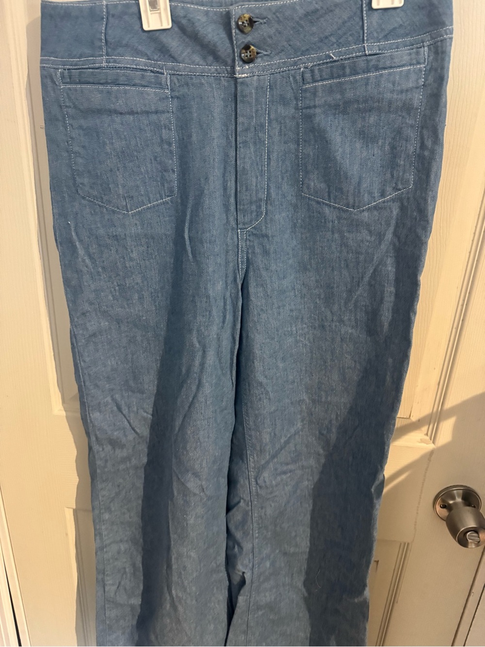Pilcro High-Rise Wide-Leg Trouser Jeans Size 28 - Picture 6 of 16